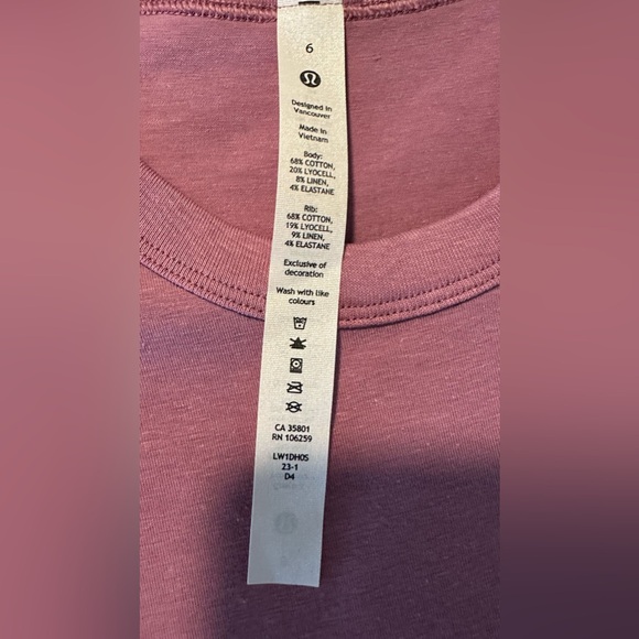 Lululemon All Yours Tank Dress Color Pink Vitasea Midi - Picture 7 of 11